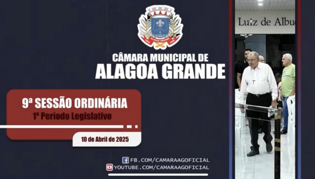 9ª Sessão Ordinária - 1º Período Legislativo - 10/04/2025