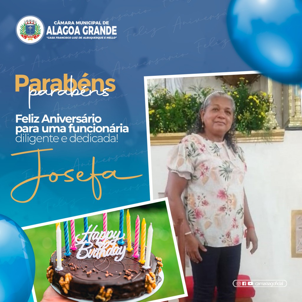 Parabéns Dona Josefa