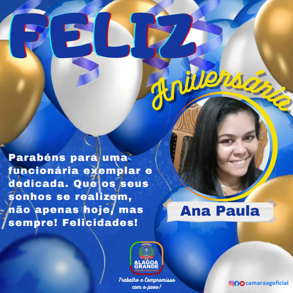 Feliz Aniversário  Ana Paula