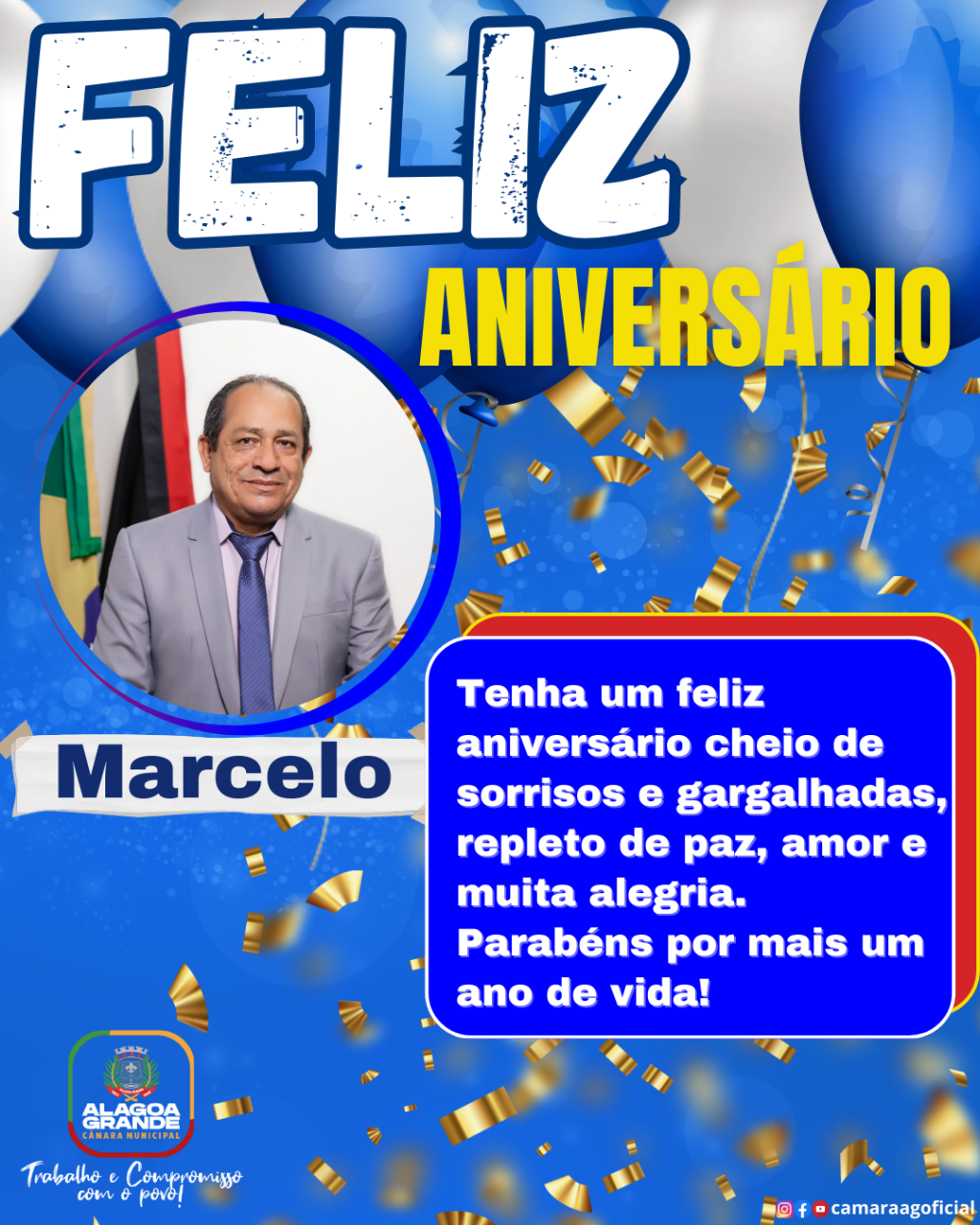 Feliz aniversário Vereador Marcelo